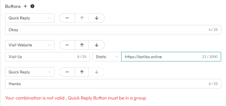 Valid Button Example